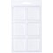 Collecting Warehouse Clear Plastic Clamshell Package / Storage Container with 6 Compartments, 1.125" H x 1.125" H x 1" D